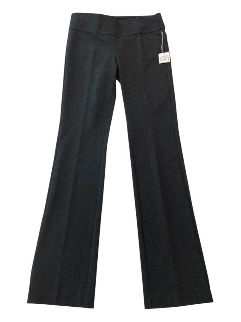Ecru stylish pull on flattering trouser pants quality jersey fake pockets small